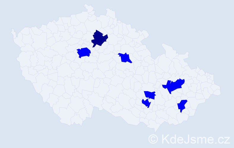 Jméno: 'Munkhsaikhan', počet výskytů 8 v celé ČR