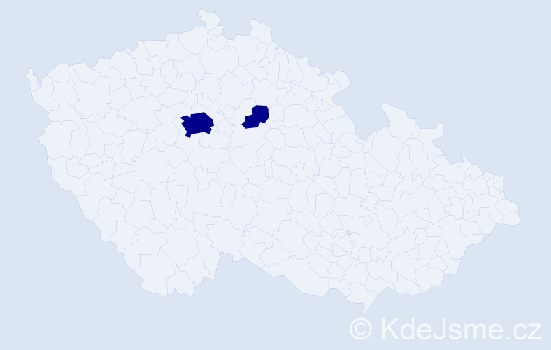 Jméno: 'Smajil', počet výskytů 2 v celé ČR