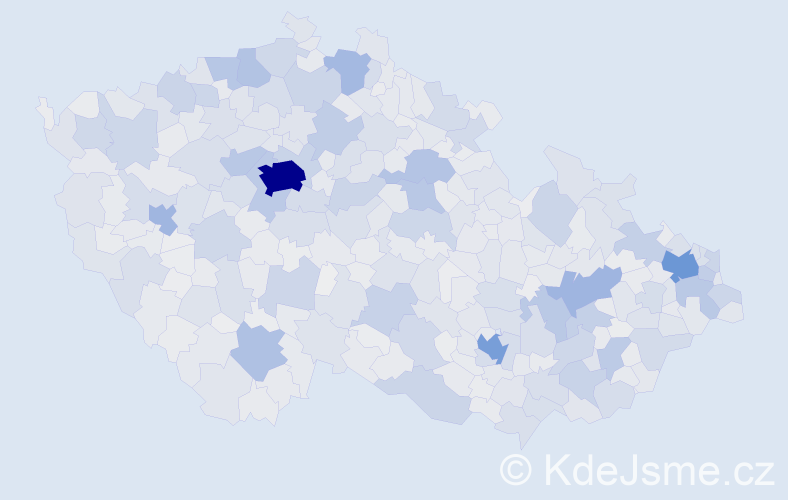Jméno: 'Marcela', počet výskytů 54294 v celé ČR