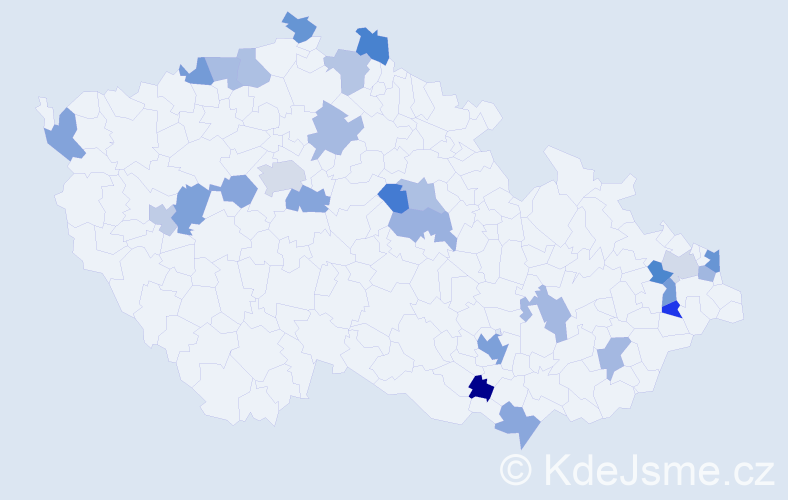 Jméno: 'Rene', počet výskytů 34 v celé ČR