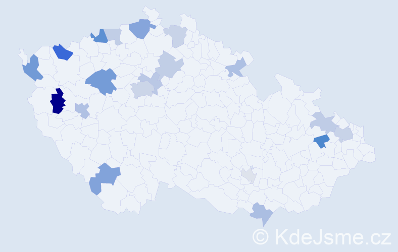 Jméno: 'Thanh Nam', počet výskytů 32 v celé ČR