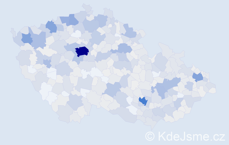 Jméno: 'Anita', počet výskytů 1713 v celé ČR