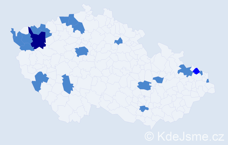 Jméno: 'Wilibald', počet výskytů 24 v celé ČR