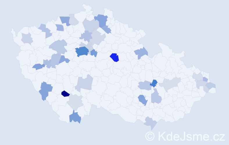 Jméno: 'Ievgen', počet výskytů 112 v celé ČR