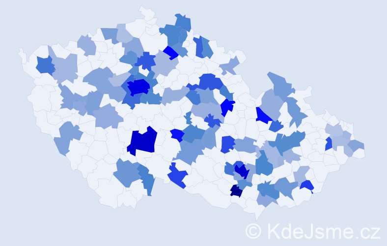 Jméno: 'Anika', počet výskytů 169 v celé ČR