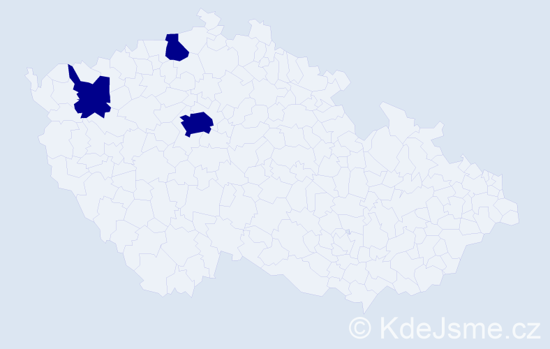 Jméno: 'Amalya', počet výskytů 3 v celé ČR