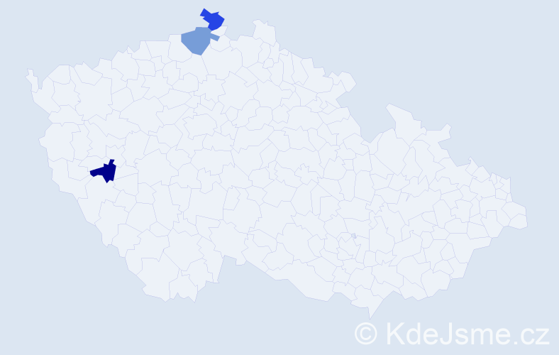 Jméno: 'Raik', počet výskytů 3 v celé ČR