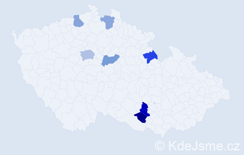 Jméno: 'Ruzanna', počet výskytů 11 v celé ČR