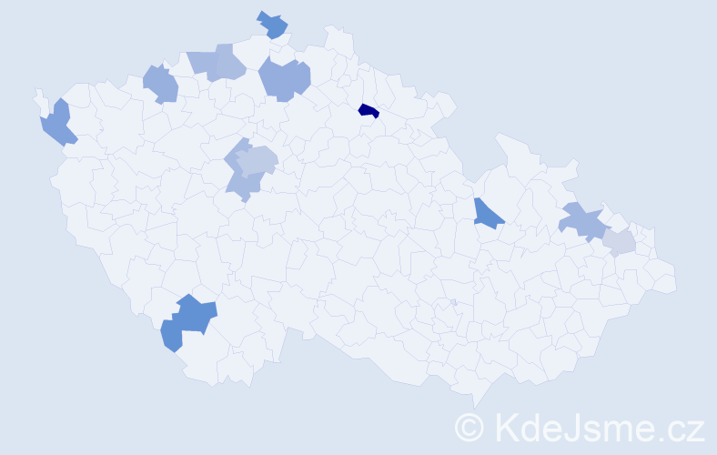 Jméno: 'Lan Anh', počet výskytů 17 v celé ČR