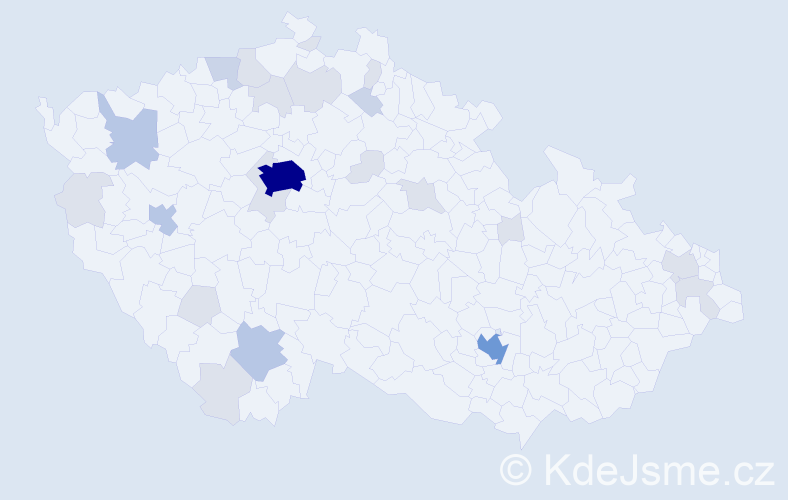 Jméno: 'Suzana', počet výskytů 62 v celé ČR