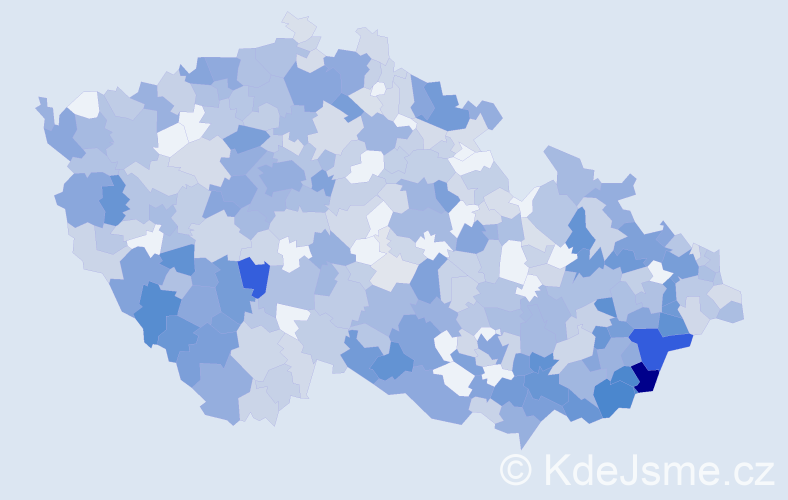 Jméno: 'Anastázie', počet výskytů 928 v celé ČR