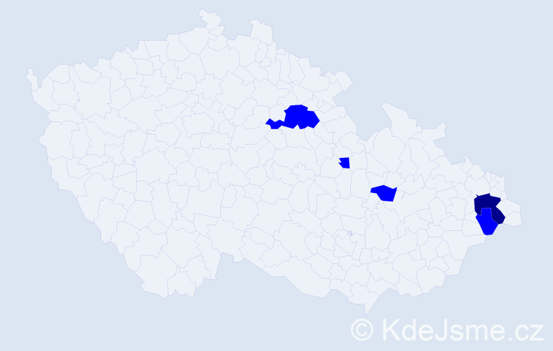 Jméno: 'Arkadiusz', počet výskytů 6 v celé ČR