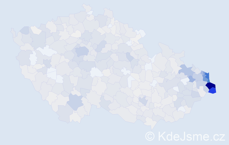 Jméno: 'Vanda', počet výskytů 3225 v celé ČR