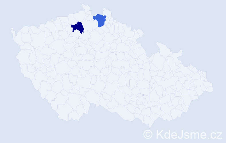 Jméno: 'Ferents', počet výskytů 2 v celé ČR