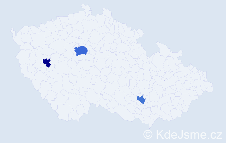 Jméno: 'Khalil', počet výskytů 5 v celé ČR