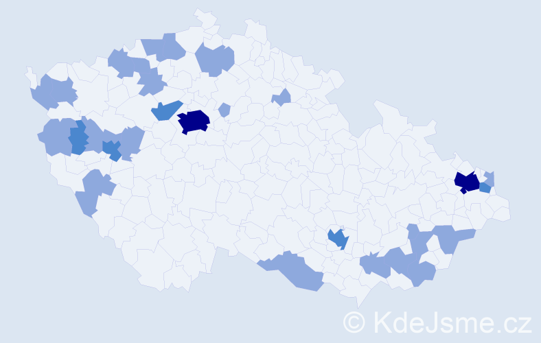 Jméno: 'Otýlie', počet výskytů 42 v celé ČR