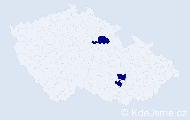 Jméno: 'Saranzaya', počet výskytů 3 v celé ČR
