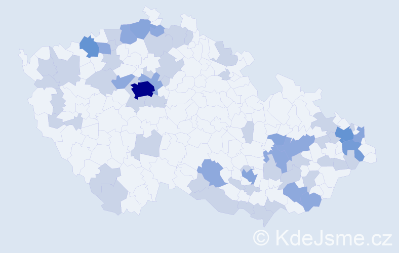 Jméno: 'Maroš', počet výskytů 105 v celé ČR