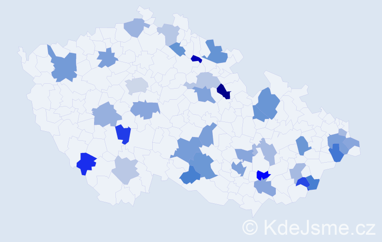 Jméno: 'Lubomil', počet výskytů 50 v celé ČR