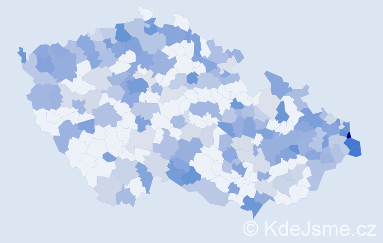 Jméno: 'Adela', počet výskytů 439 v celé ČR