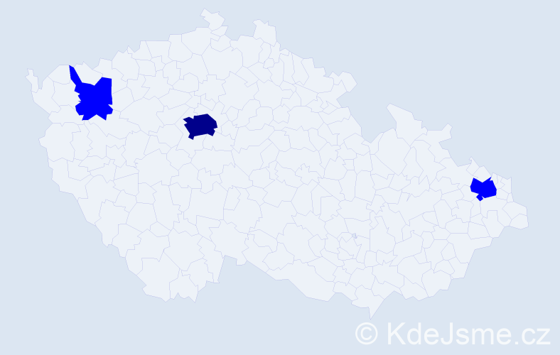 Jméno: 'Lali', počet výskytů 4 v celé ČR
