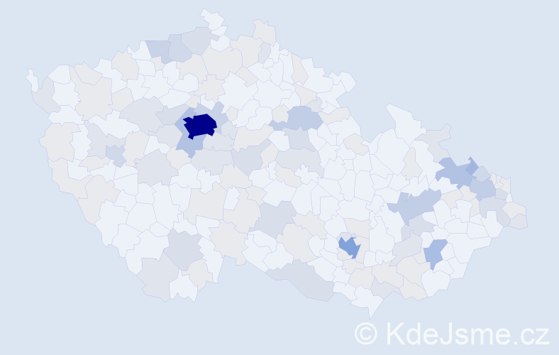 Jméno: 'Maxmilian', počet výskytů 269 v celé ČR