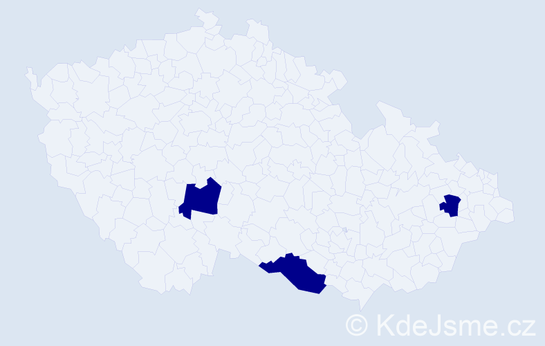 Jméno: 'George William', počet výskytů 3 v celé ČR