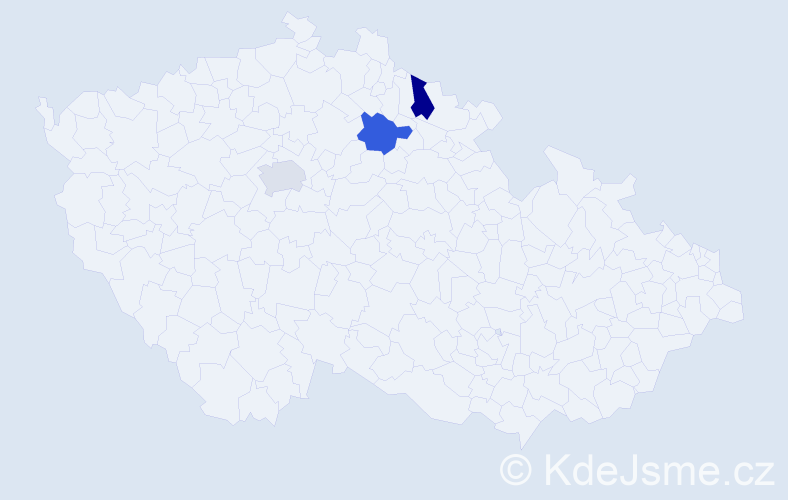 Jméno: 'Štěpán Petr', počet výskytů 3 v celé ČR