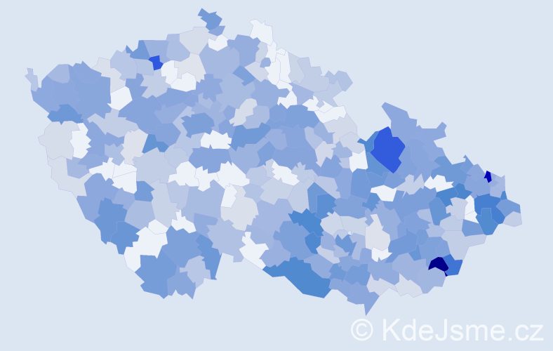 Jméno: 'Otilie', počet výskytů 845 v celé ČR