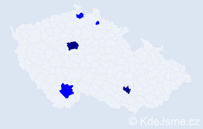 Jméno: 'Ayhan', počet výskytů 7 v celé ČR