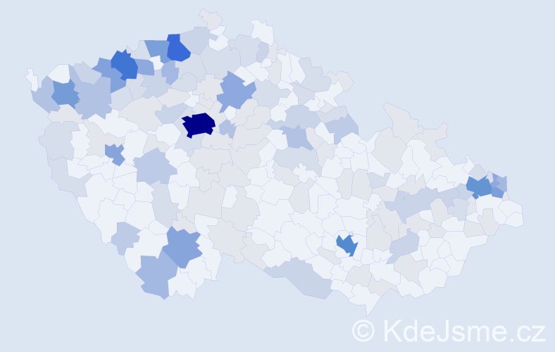 Jméno: 'Arpád', počet výskytů 371 v celé ČR
