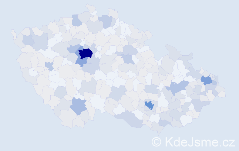 Jméno: 'Isabela', počet výskytů 736 v celé ČR