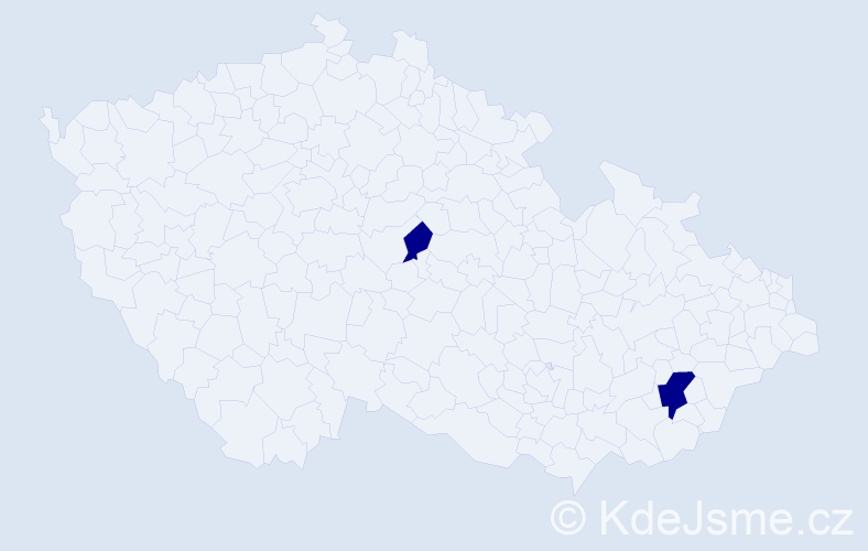 Jméno: 'Peter Karel', počet výskytů 2 v celé ČR