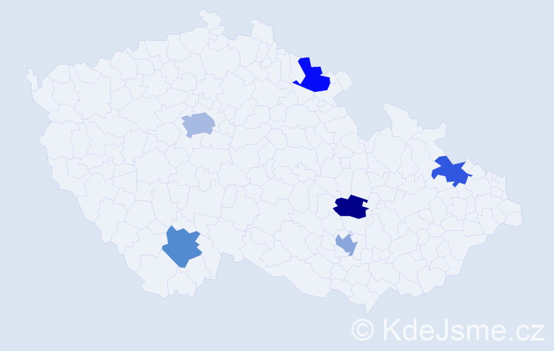 Jméno: 'David Gabriel', počet výskytů 7 v celé ČR