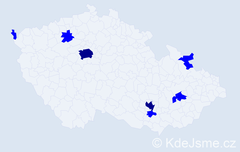 Jméno: 'Tuan Phong', počet výskytů 9 v celé ČR