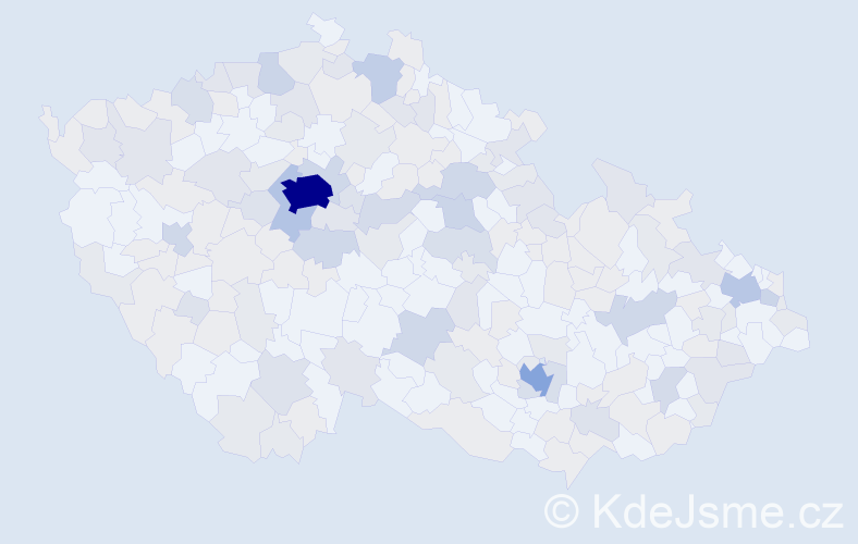 Jméno: 'Dora', počet výskytů 439 v celé ČR