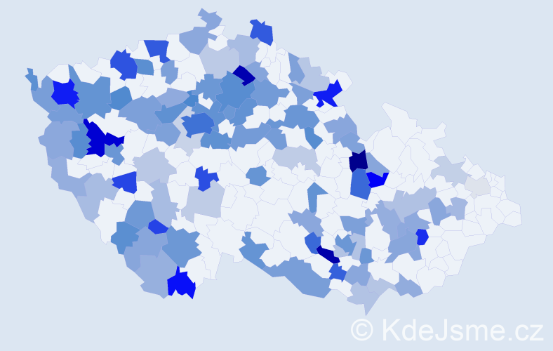Jméno: 'Oksana', počet výskytů 235 v celé ČR