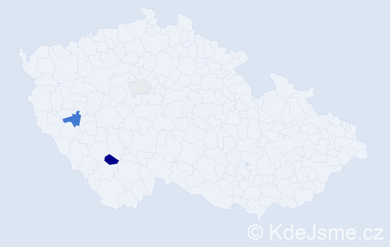 Jméno: 'Christian Manfred', počet výskytů 3 v celé ČR