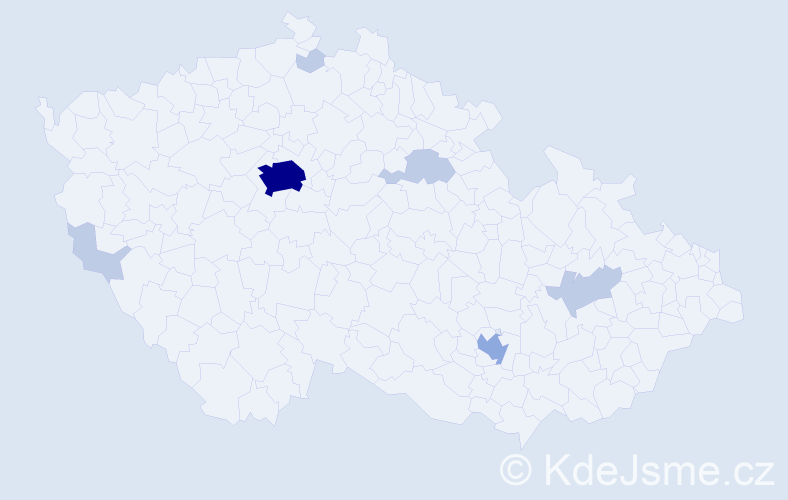Jméno: 'John Anthony', počet výskytů 16 v celé ČR