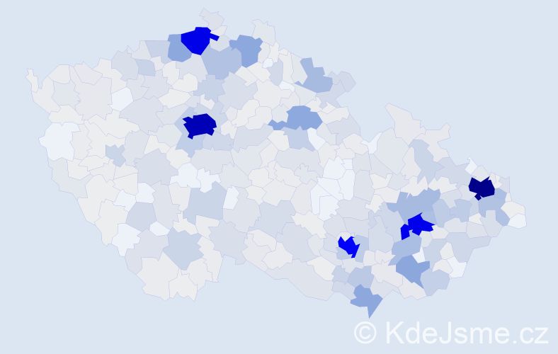Jméno: 'Yveta', počet výskytů 1720 v celé ČR