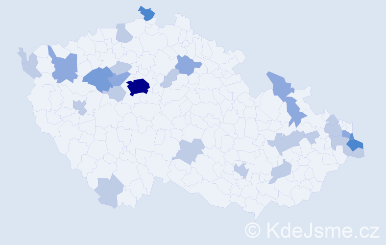 Jméno: 'Kornel', počet výskytů 56 v celé ČR