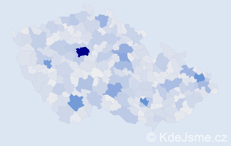Jméno: 'Bohuslava', počet výskytů 5182 v celé ČR