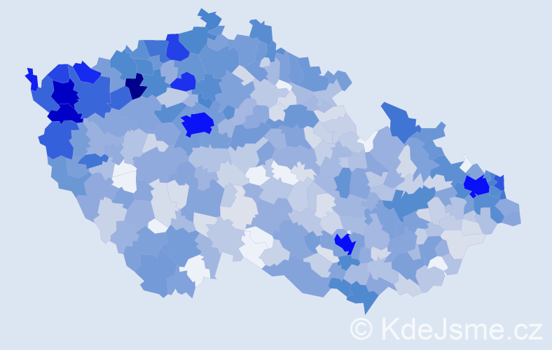 Jméno: 'Alexander', počet výskytů 2987 v celé ČR