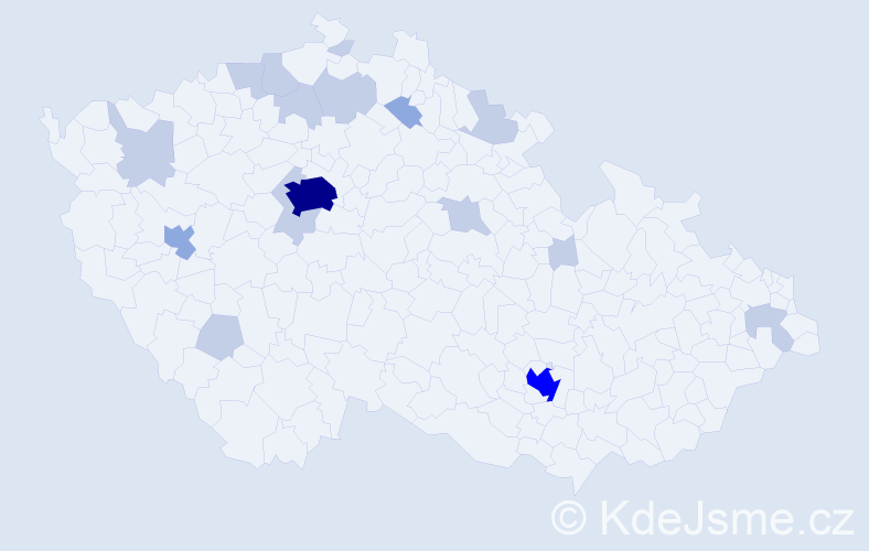 Jméno: 'Suzana', počet výskytů 35 v celé ČR