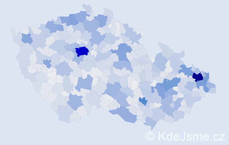 Jméno: 'Žaneta', počet výskytů 8938 v celé ČR