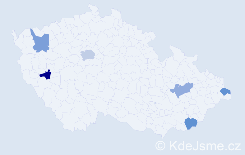 Jméno: 'Patrik Michael', počet výskytů 8 v celé ČR