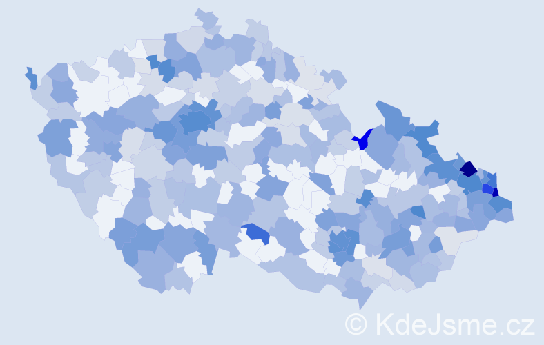 Jméno: 'Teodor', počet výskytů 709 v celé ČR