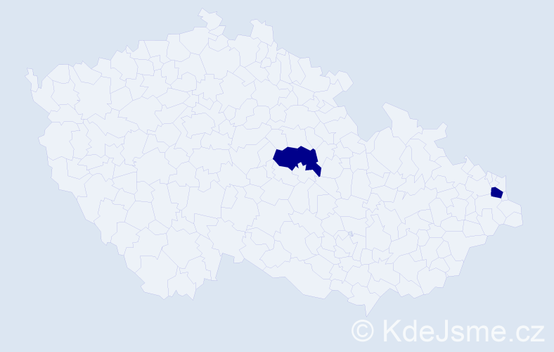 Jméno: 'Edmunda', počet výskytů 2 v celé ČR