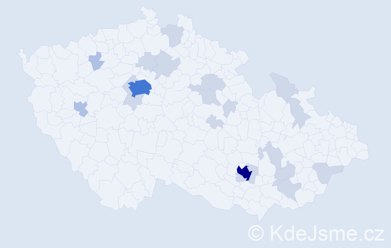 Jméno: 'Katherine', počet výskytů 42 v celé ČR