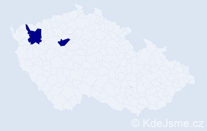 Jméno: 'Neža', počet výskytů 2 v celé ČR